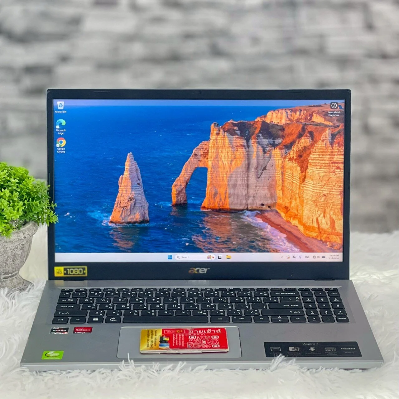 Notebook Acer Aspire 3 (AMD Ryzen 5 7520U) รุ่น A315-24P-R6XV รูปที่ 1