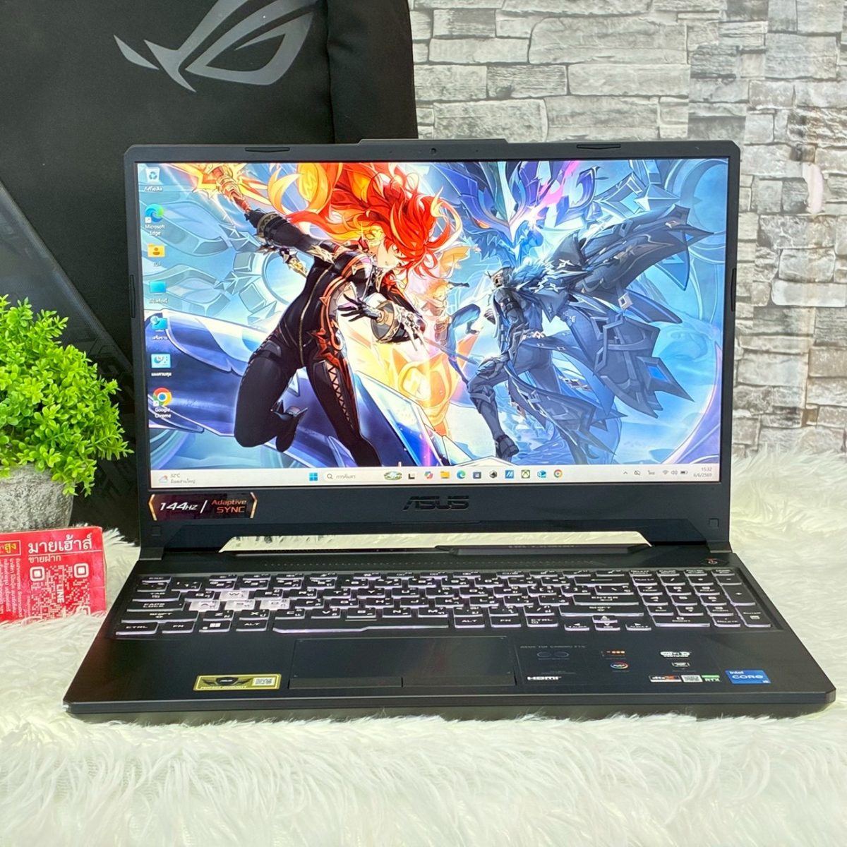 Notebook Asus TUF Gaming F15 (i5-Gen11 RTX3050) รุ่น FX506HC-HN111W รูปที่ 1
