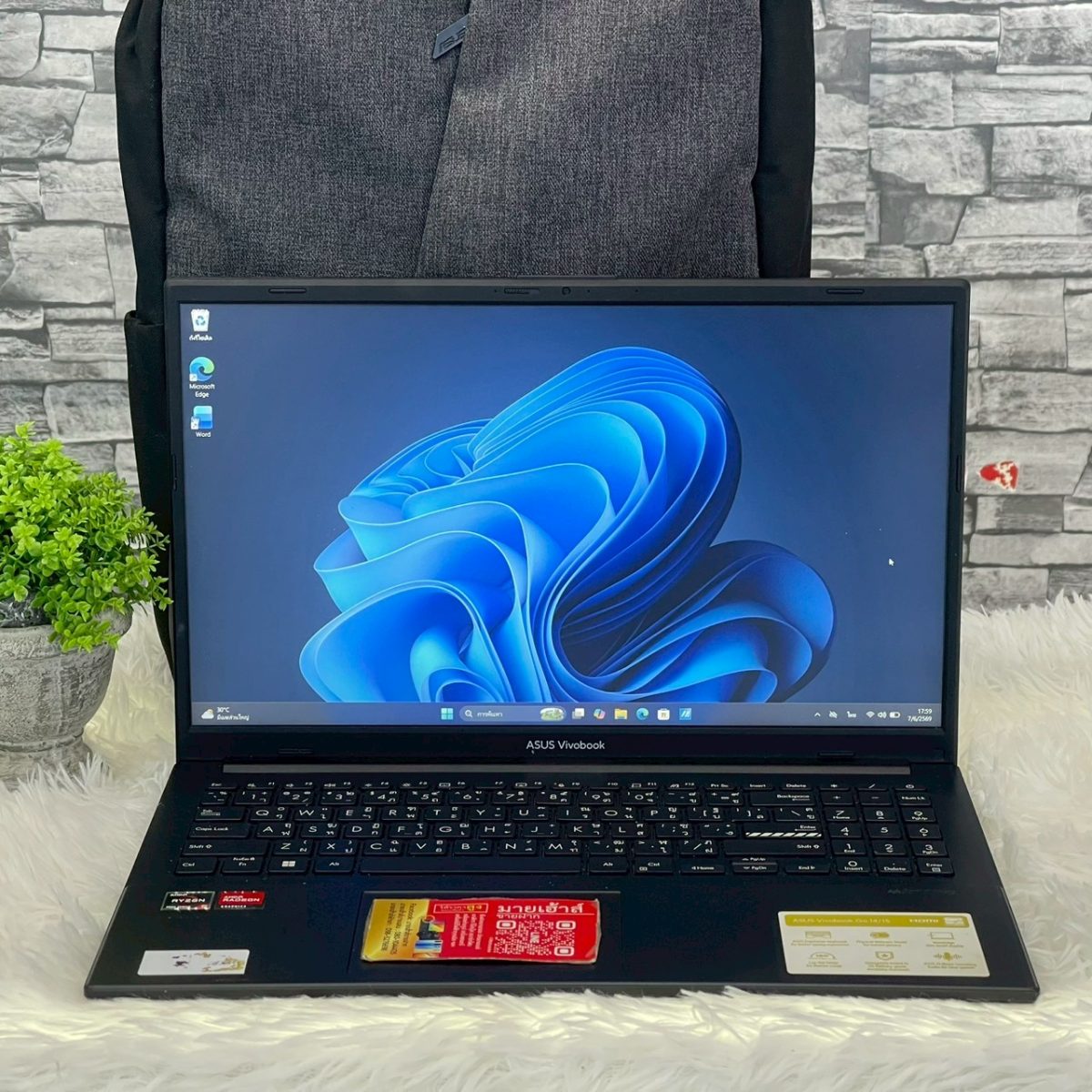 Notebook Asus Vivobook Go 15 (Ryzen 5-7520U) รุ่น M1504FA-NJ516W รูปที่ 1