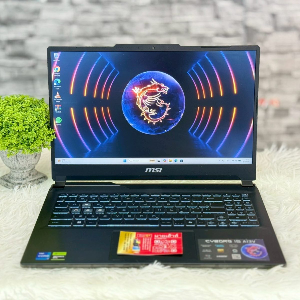 Notebook MSI Cyborg 15 (การ์ดจอRTX4050)(เครื่องนอก) รูปที่ 1