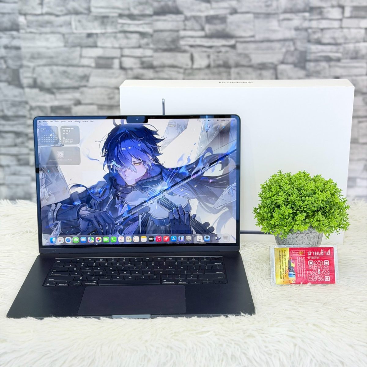 MacBook Air M3 (8/256GB) หน้าจอ 15.3-inch (เครื่องศูนย์ไทย แป้นพิมพ์ Eng ) รูปที่ 1