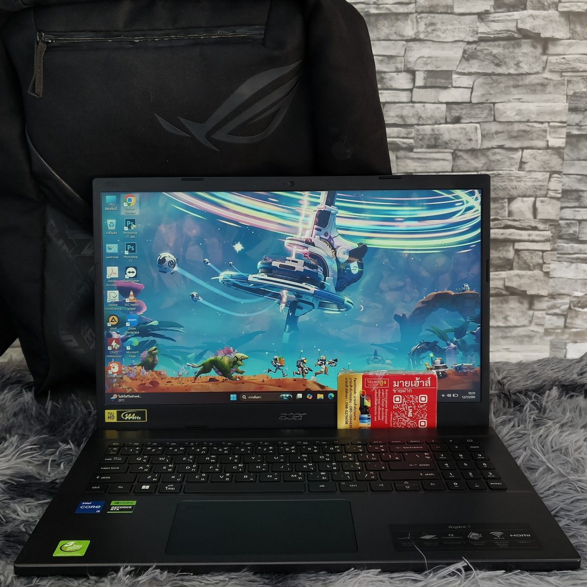 Notebook  (โน้ตบุ๊ค) ACER ASPIRE 7 A715-76G-52AD (CHARCOAL BLACK) รูปที่ 1